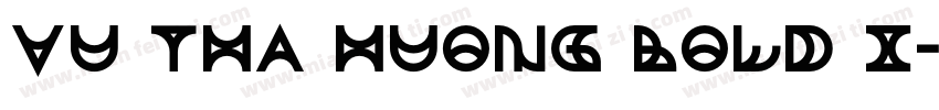 VU Tha Huong Bold I字体转换